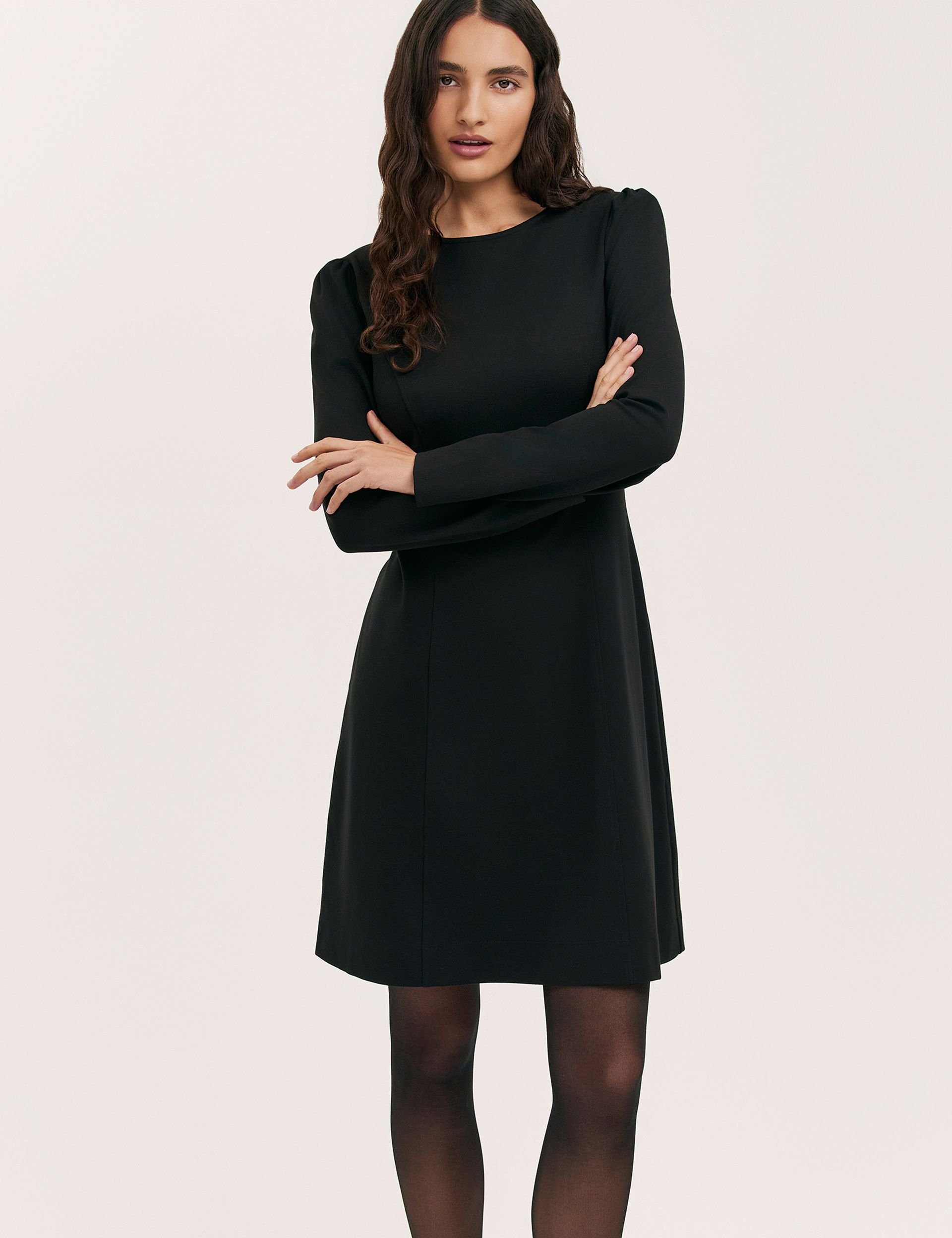 Finery London Finery London Women's Eva Ponte Jersey Dress in Black - 2