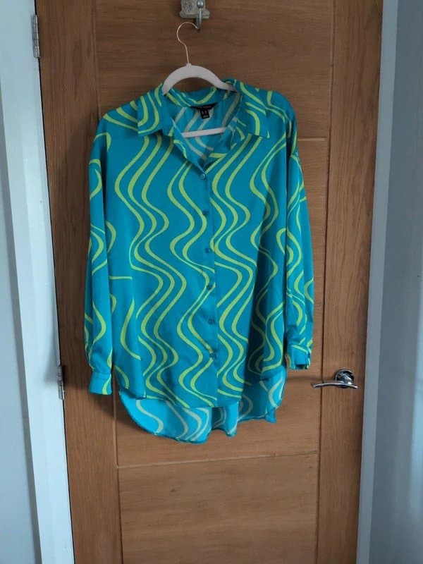 New Look Oversized silk look shirt