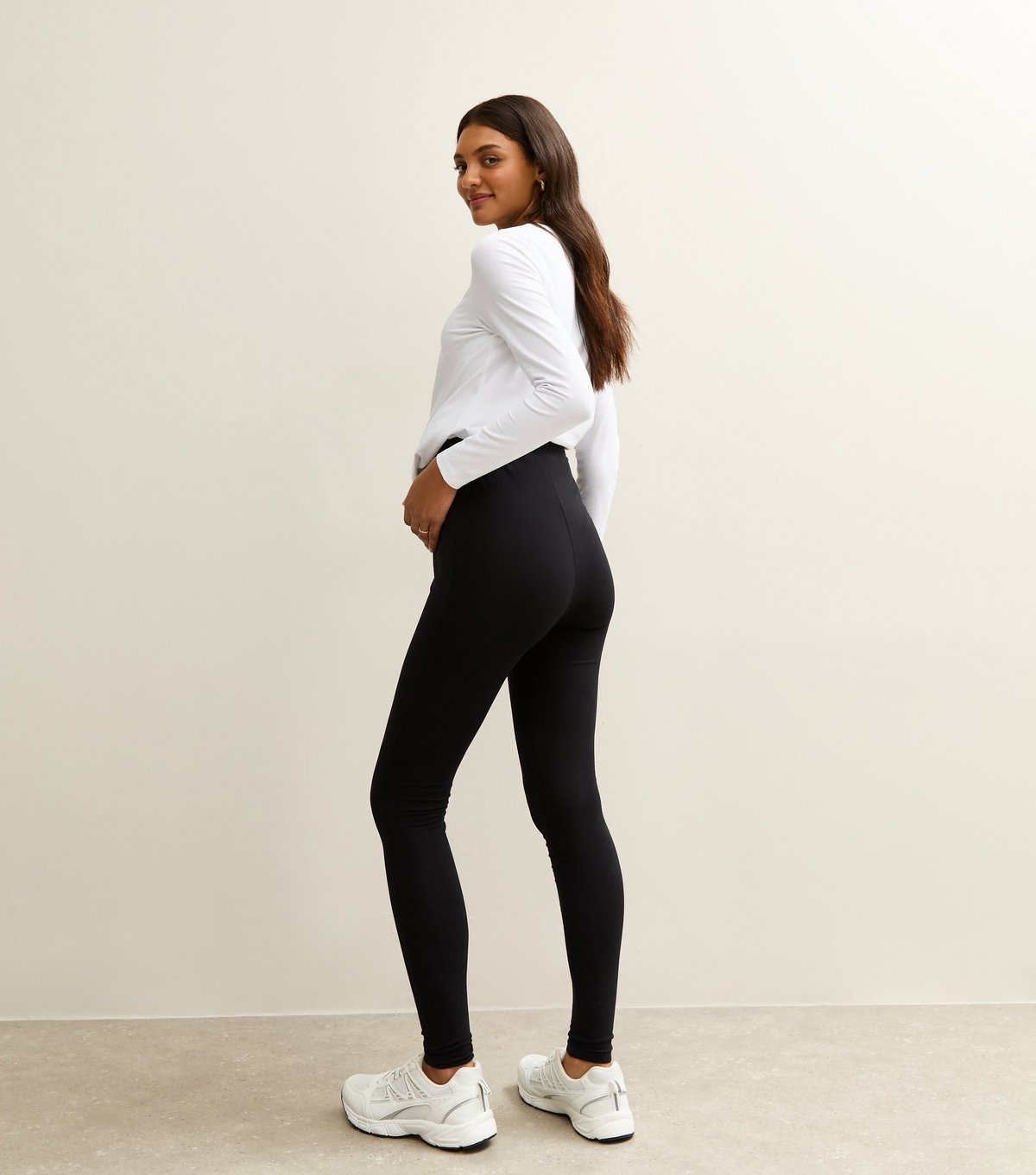 New Look Women's Pack Of 2 Maternity Black Stretch Cotton Leggings New Look - 4