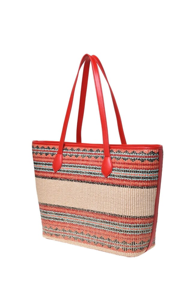 Debenhams Debenhams Women's Logo Straw Shopper Multi - 2