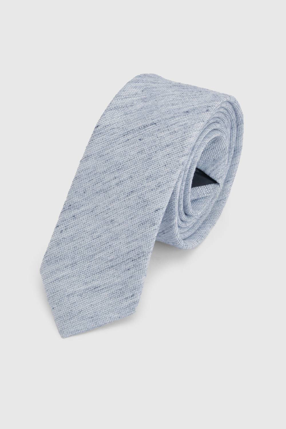 Burton Burton Men's Light Blue Tweed Look Tie - 2