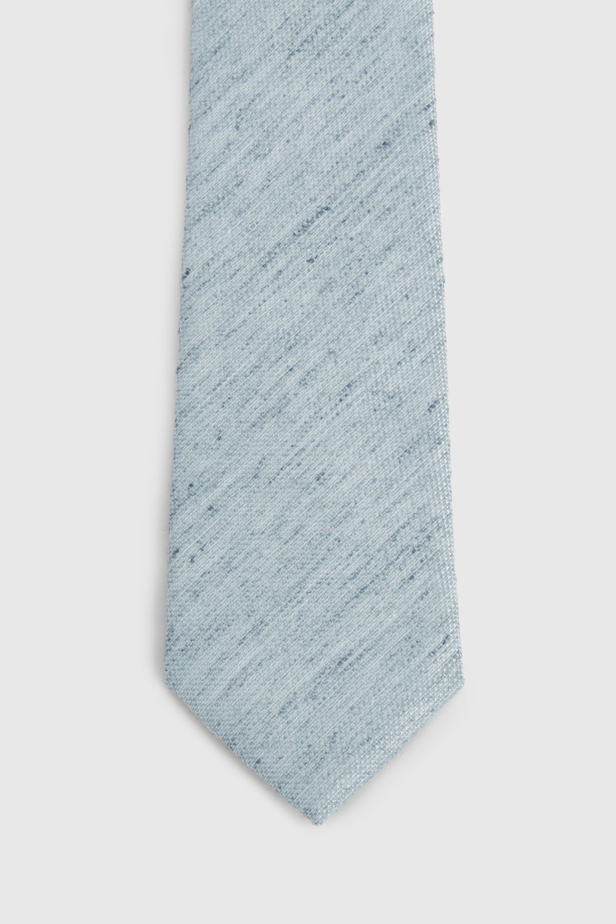 Burton Burton Men's Light Blue Tweed Look Tie - 3