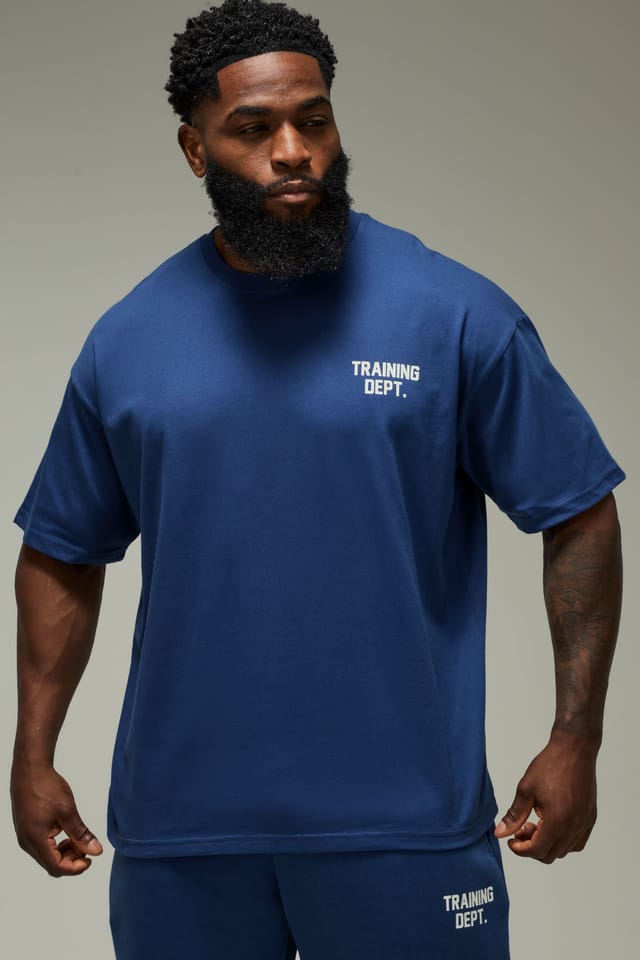 Training Dept. Training Dept. Men's Training Dept Oversized T-shirt in Navy - 3