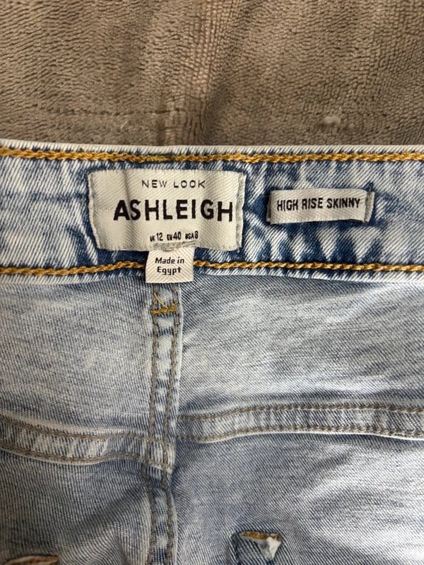New Look Light Blue High-Rise Skinny Jeans
