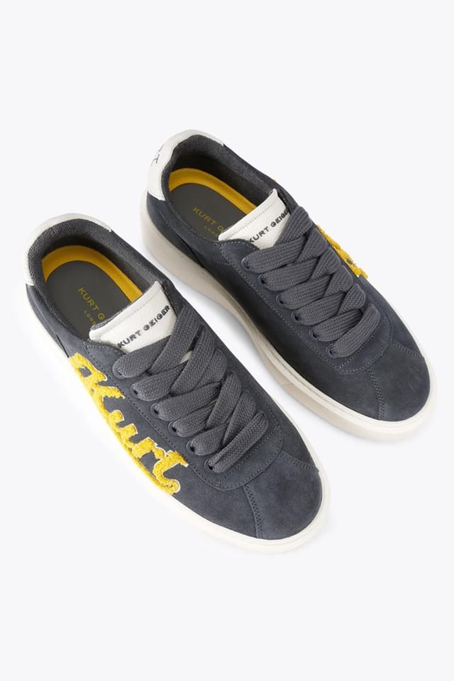 Kurt Geiger London Kurt Geiger London Men's 'Albion Retro' Suede Trainers in Dark Grey - 2