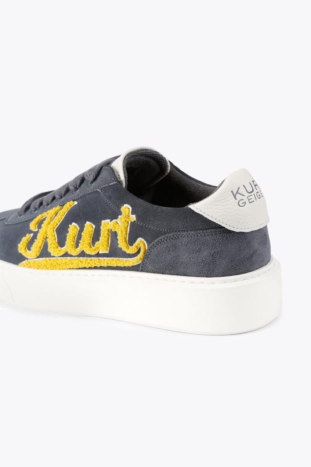 Kurt Geiger London Kurt Geiger London Men's 'Albion Retro' Suede Trainers in Dark Grey - 3