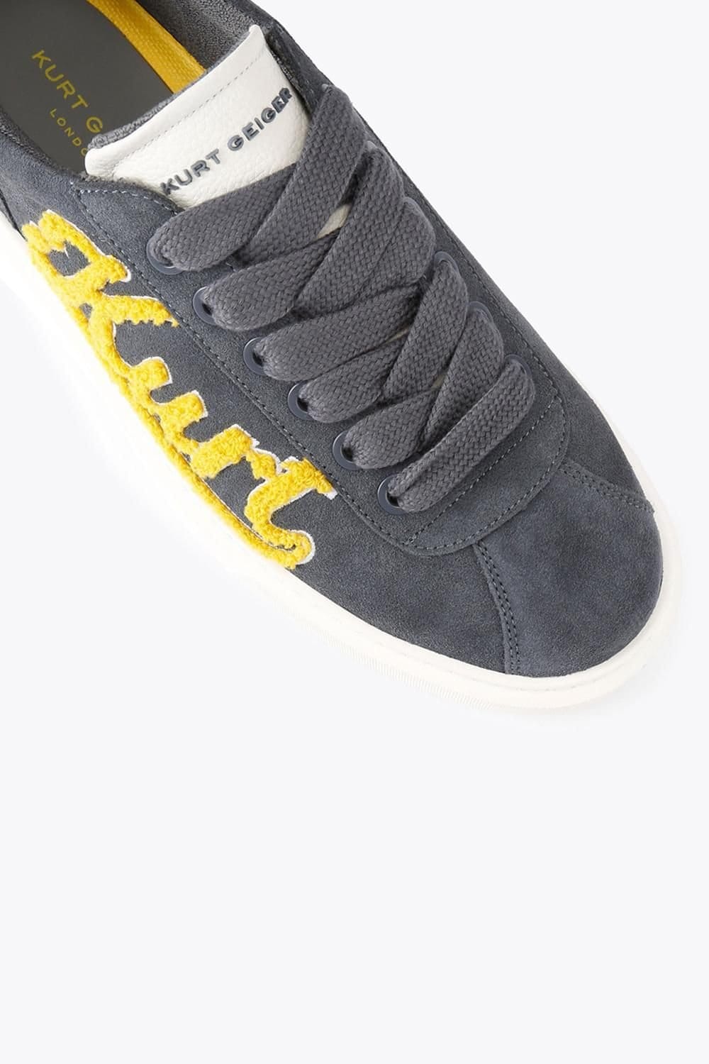 Kurt Geiger London Kurt Geiger London Men's 'Albion Retro' Suede Trainers in Dark Grey - 4