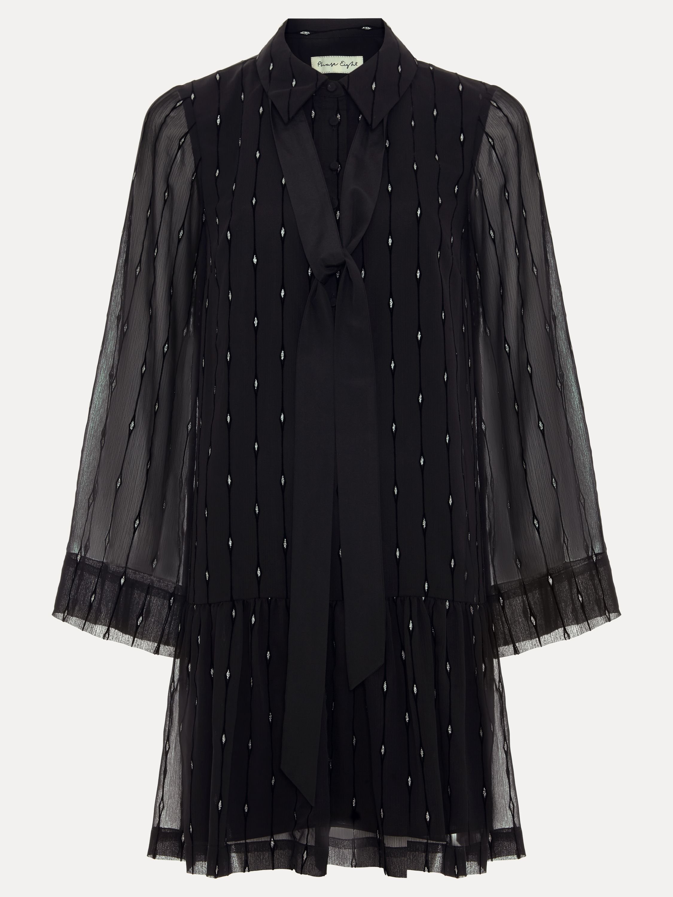 Phase Eight Phase Eight Women's Tessa Glitter Dress in Black - 2