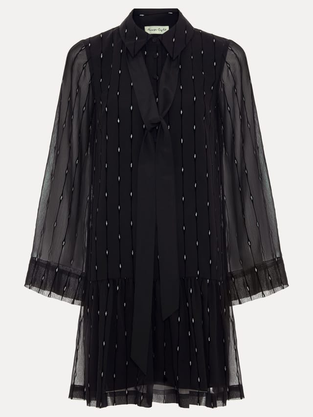 Phase Eight Phase Eight Women's Tessa Glitter Dress in Black - 2
