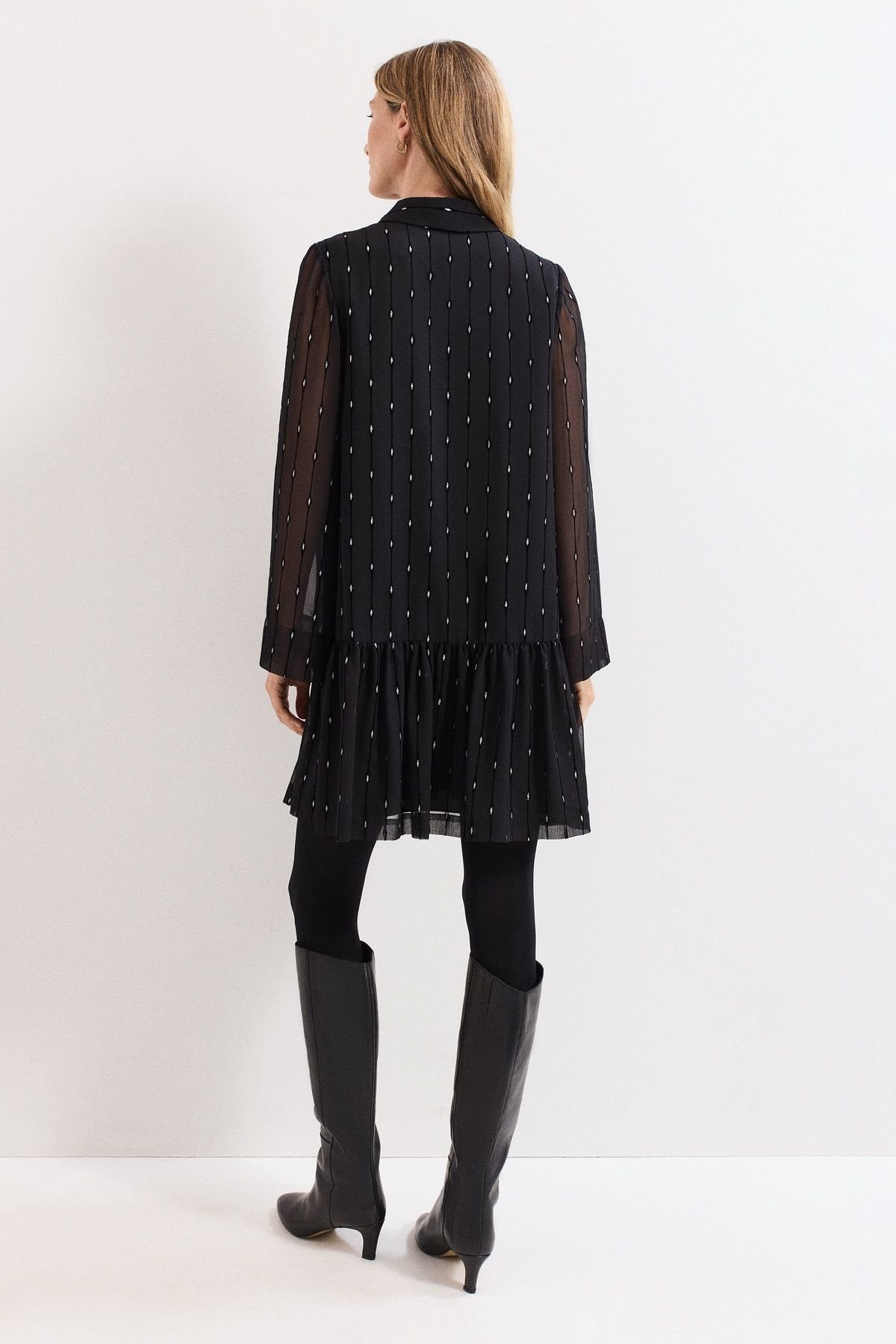 Phase Eight Phase Eight Women's Tessa Glitter Dress in Black - 4