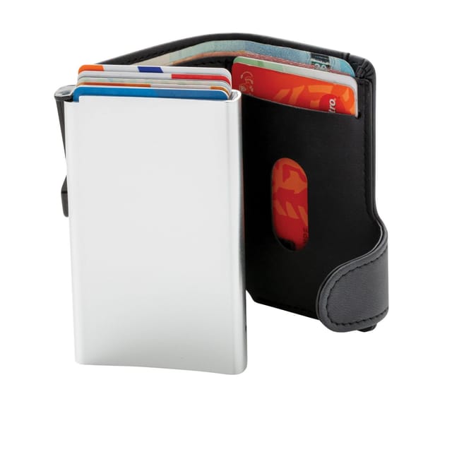 XD Design XD Design Men's Standard Aluminium RFID Blocking Card Holder in Black - 2
