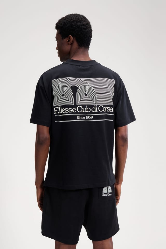 Ellesse Ellesse Men's Club Di Corsa Tee in Black - 2
