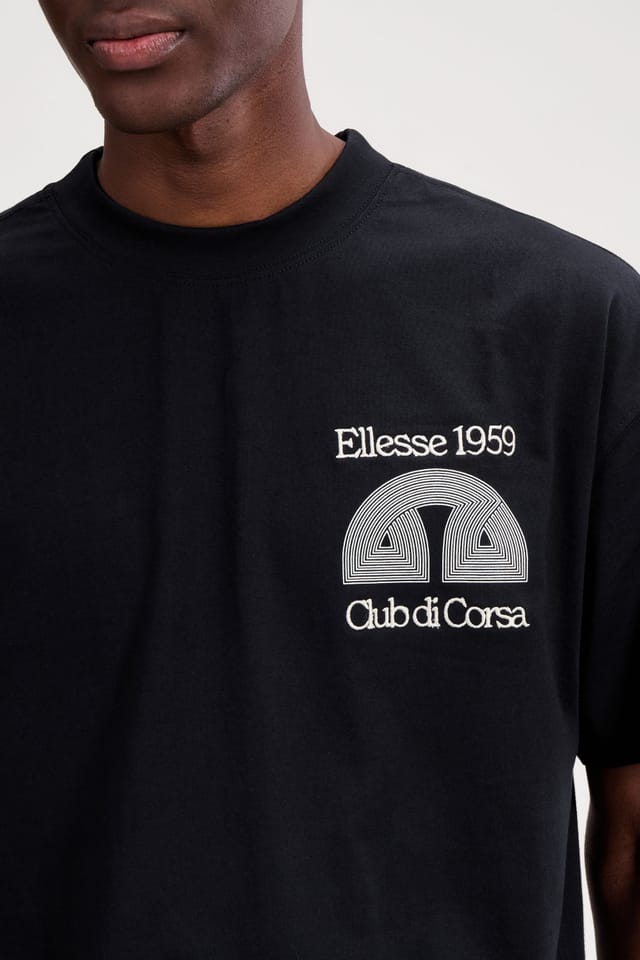 Ellesse Ellesse Men's Club Di Corsa Tee in Black - 3