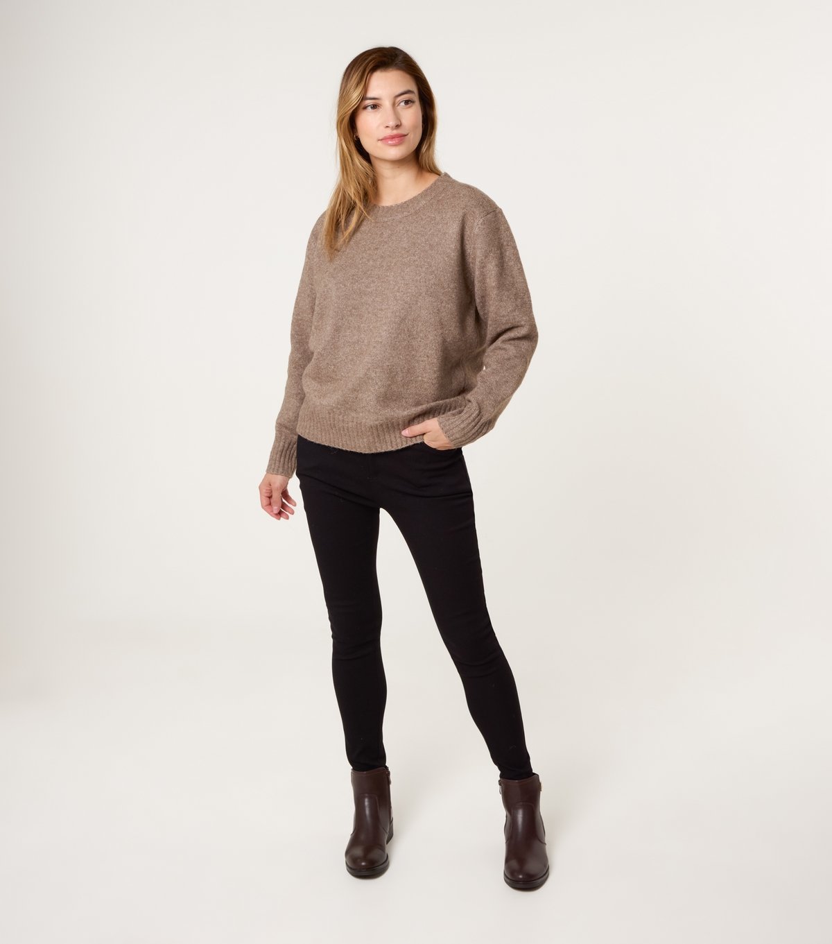 Blue Vanilla Women's Brown Knotted Back Jumper Blue Vanilla New Look - 2