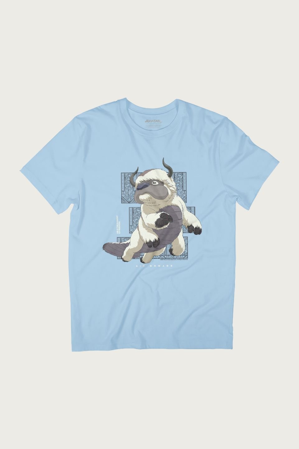 Avatar: The Last Airbender Avatar: The Last Airbender Men's Appa Flying Bison Air Nomads T-Shirt in Light Blue - 2