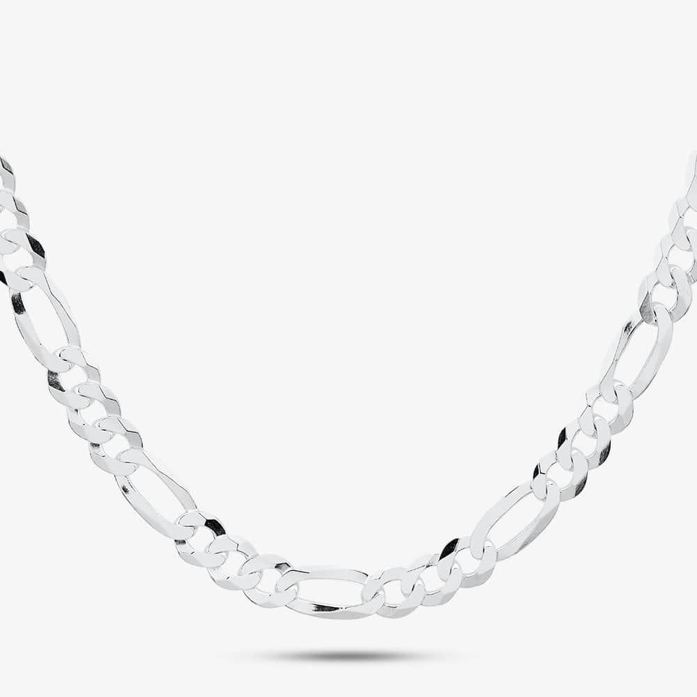 T.H.Baker T.H.Baker Women's Silver 20 Inch Figaro Chain SFFP-730-AG-20