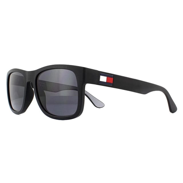 Tommy Hilfiger Tommy Hilfiger Men's Rectangle Black Grey Sunglasses - 2