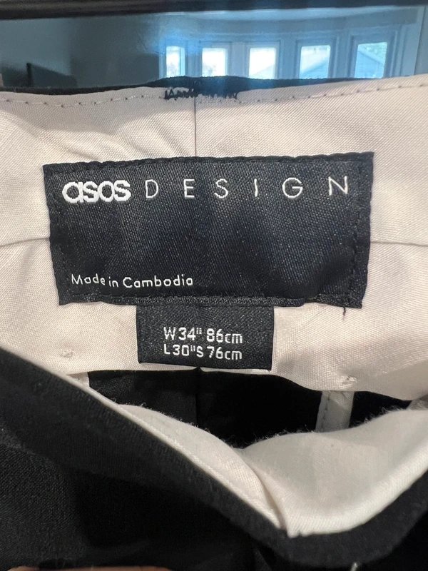 ASOS ASOS Skinny black smart trousers - 1