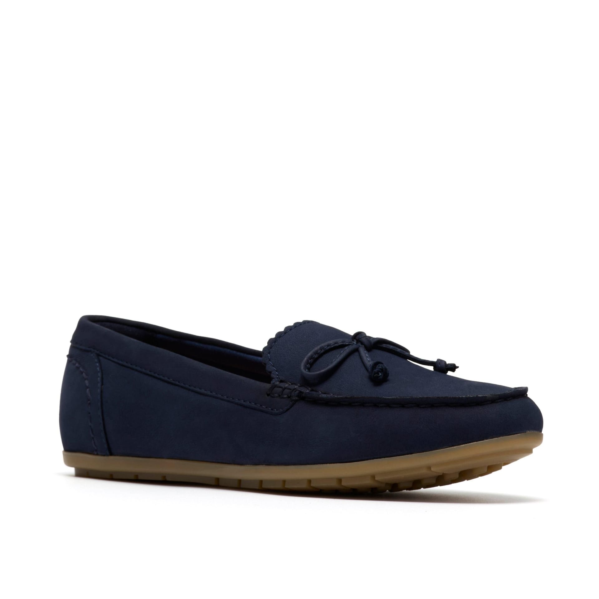 Clarks Clarks Women's Elliotte Sail Navy Nubuck Loafers, Slip Ons, Moccasins in Blue - 4