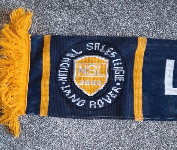 Land Rover Land Rover Sales League NSL  Scarf Navy Gold New