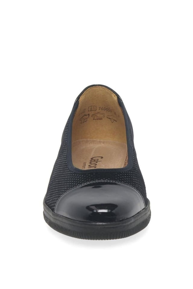 Gabor Gabor Women's 'Petunia' Low Heeled Pumps in Dark Blue - 3