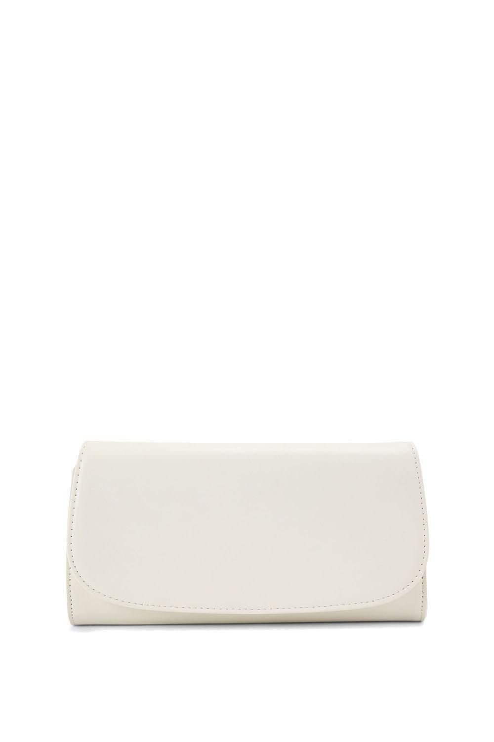 KG Kurt Geiger KG Kurt Geiger White Patent Leather Clutch Bag