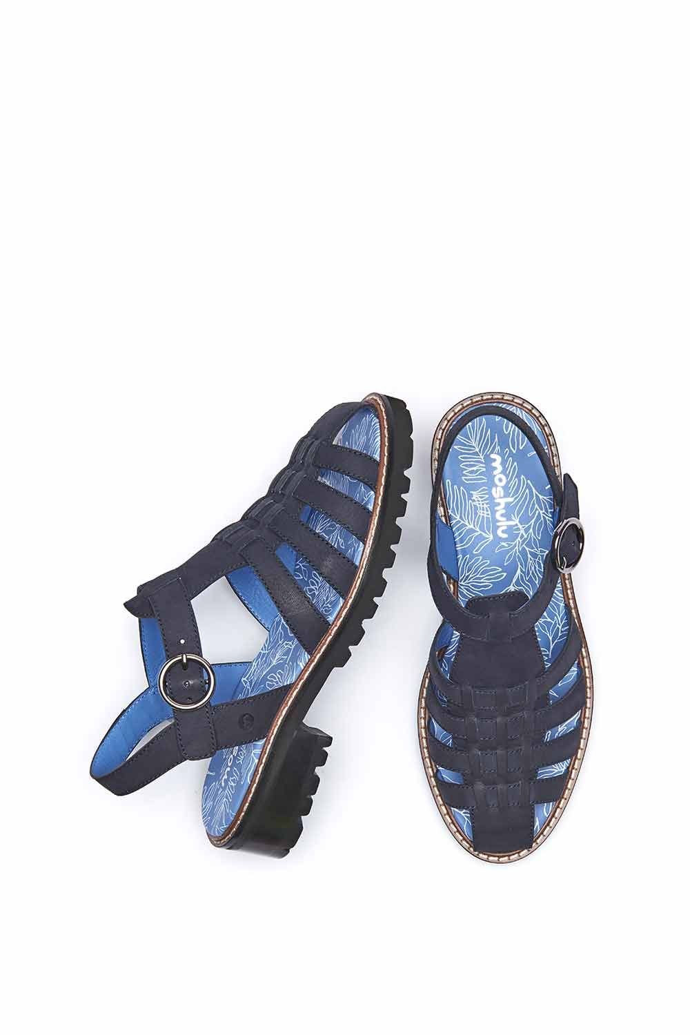 Moshulu Moshulu Women's Kynance' Fisherman Sandals in Dark Blue - 2