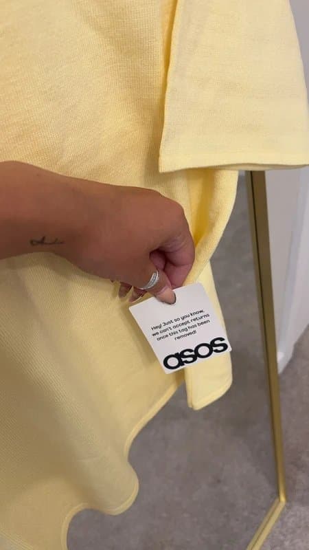 ASOS ASOS sweater top, butter yellow/yellow BNWT