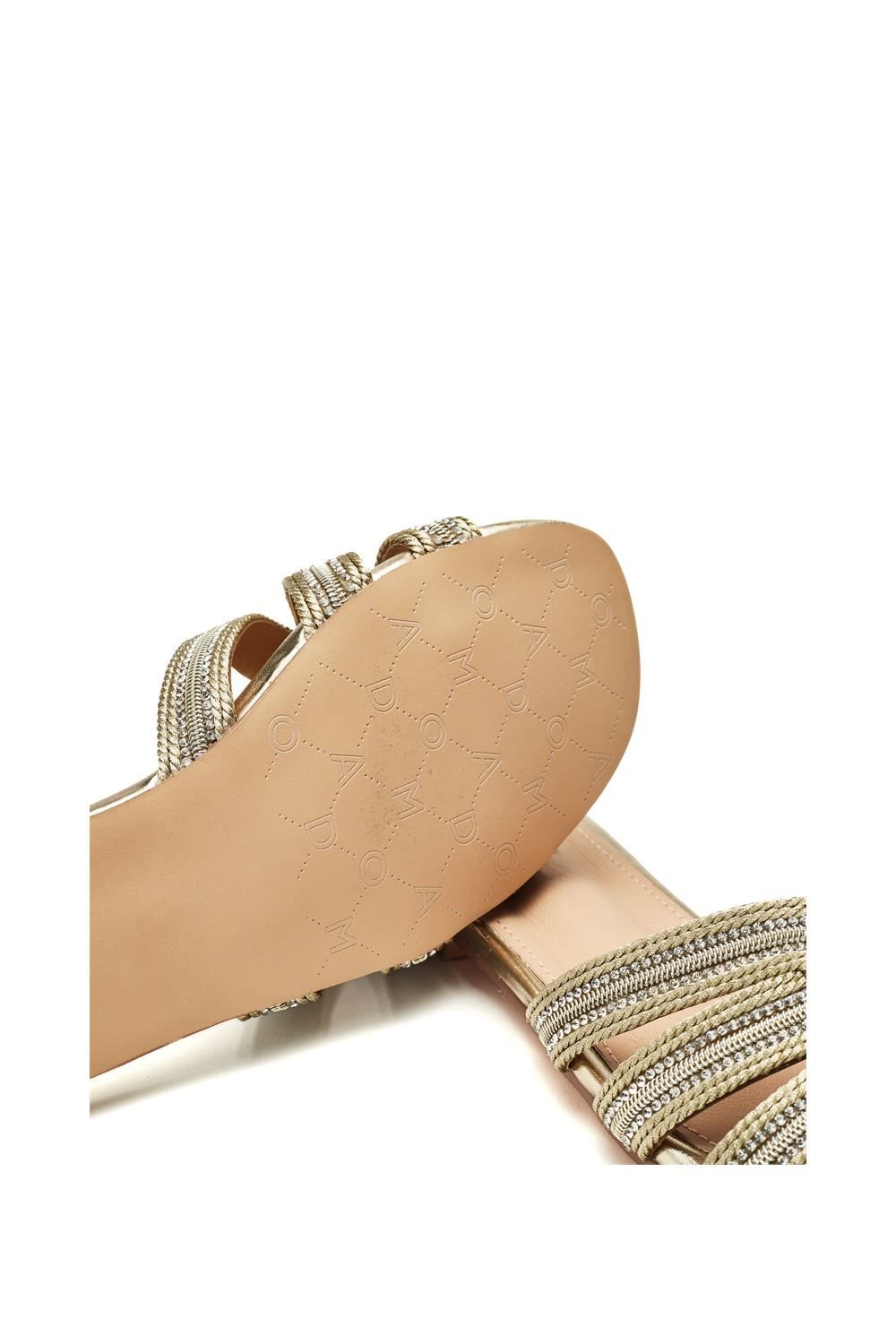 Moda In Pelle Moda In Pelle Women's 'Nymph' Textile Sandals in Gold - 4