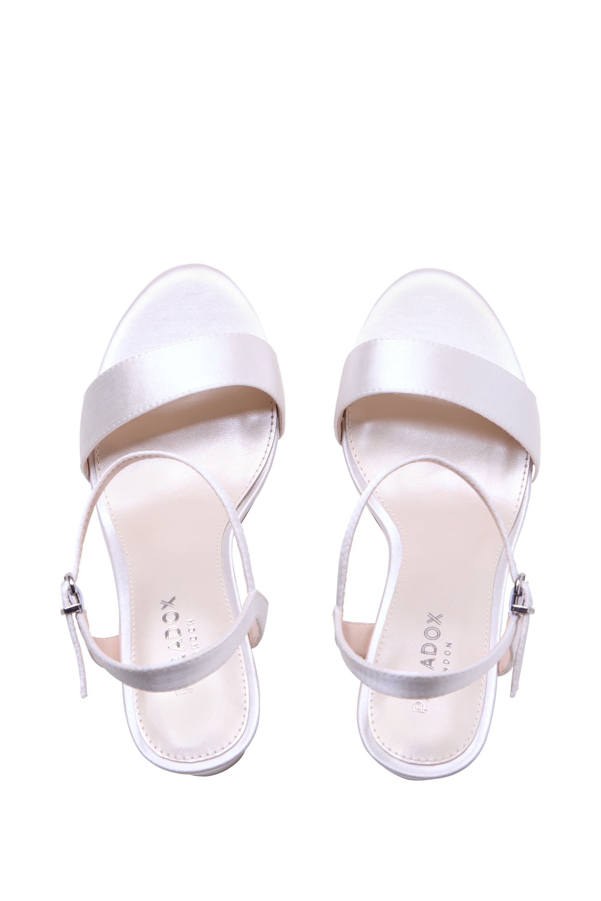 Paradox London Paradox London Women's Aurielle' Block Heel Wedding Sandal in Ivory - 3