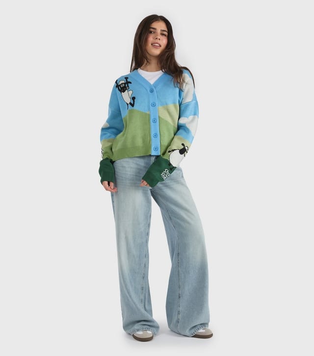 Skinnydip Women's Blue Shaun The Sheep Knitted Cardigan Skinnydip New Look - 3