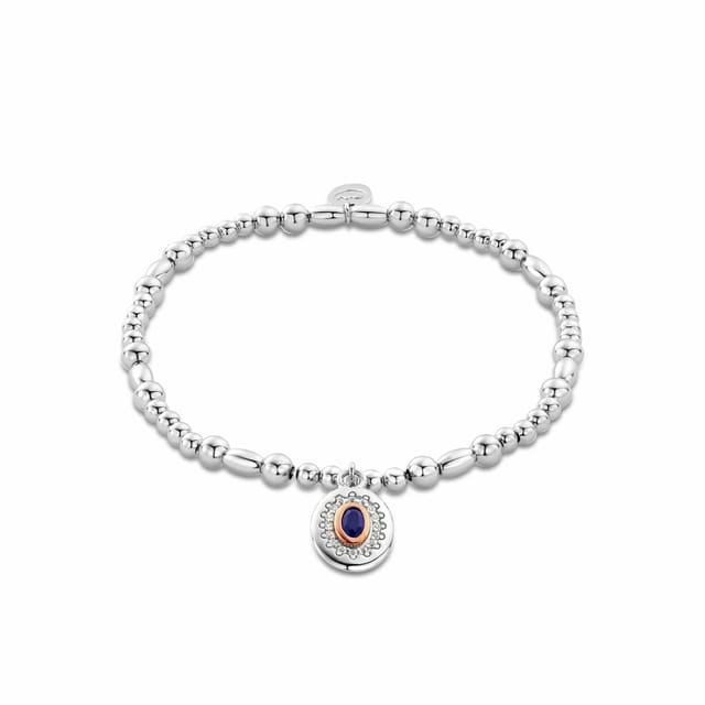 Clogau Clogau Women's Royal Sterling Silver Diana Affinity Bracelet with Sapphire & Topaz in Metallics - 2