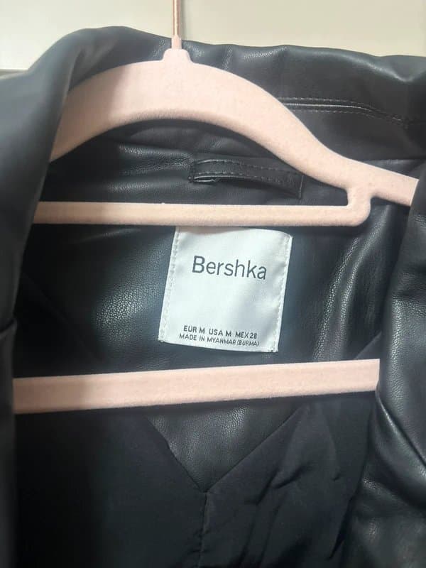 Bershka Bershka black leather blazer