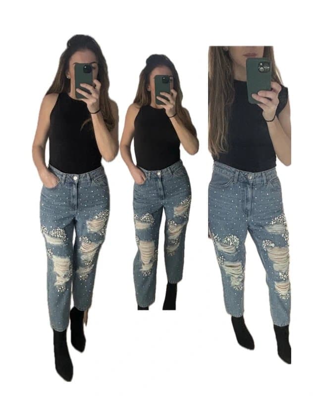 Topshop Embellished jeans size 10 UK