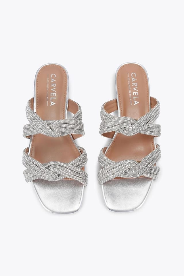 Carvela Carvela Women's 'Arielle Flat Sandal' Sandals in Silver - 2