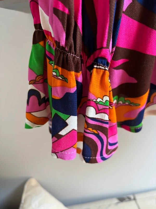 Never Fully Dressed Never fully dressed multi coloured long sleeve blouse size 12 - 1