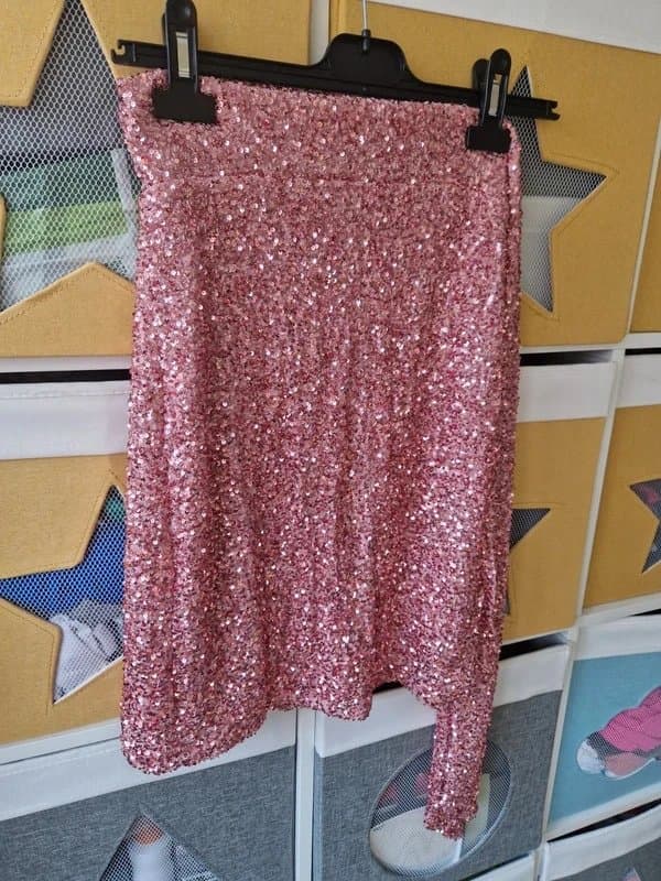 Never Fully Dressed Never fully dressed women's Pink Sequin Mini Jaspre Skirt size 8