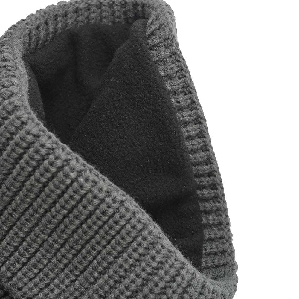 Lambretta Lambretta Men's Logo Fleece Beanie in Charcoal - 4