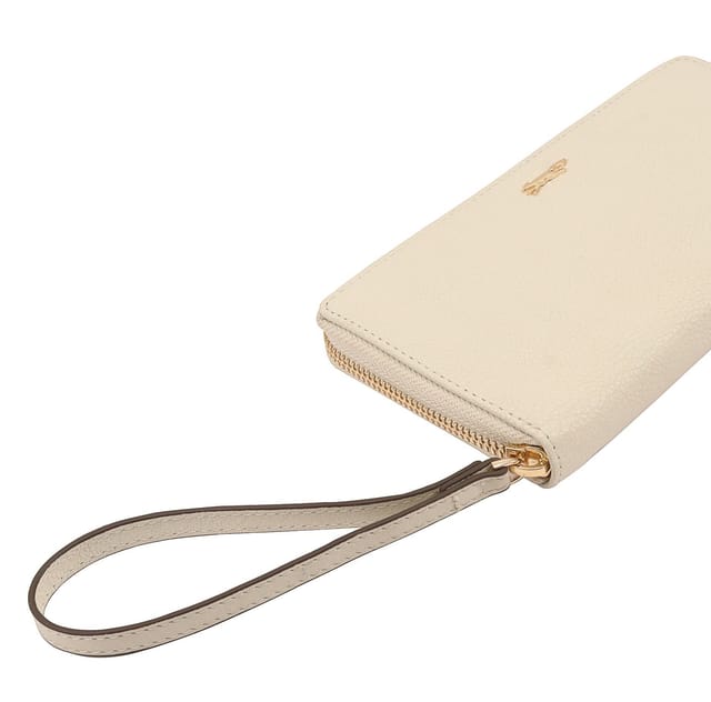 Paul Costelloe Paul Costelloe Women's Tansy Leather Travel Purse in Off-White - 3