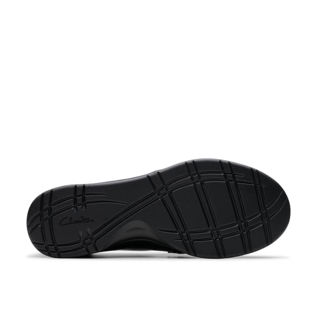 Clarks Clarks Women's Ellowyn Penny Black Crinkle Patent Loafers - 3