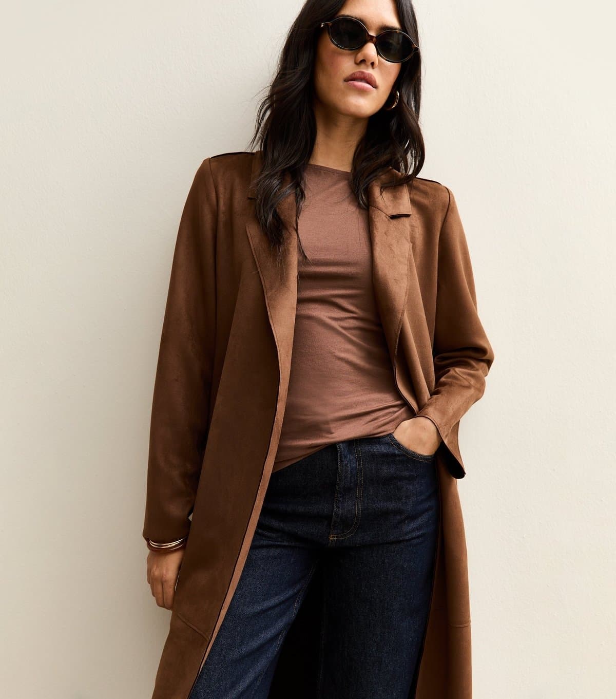 New Look Women's Brown Slash Neck Vest Top New Look