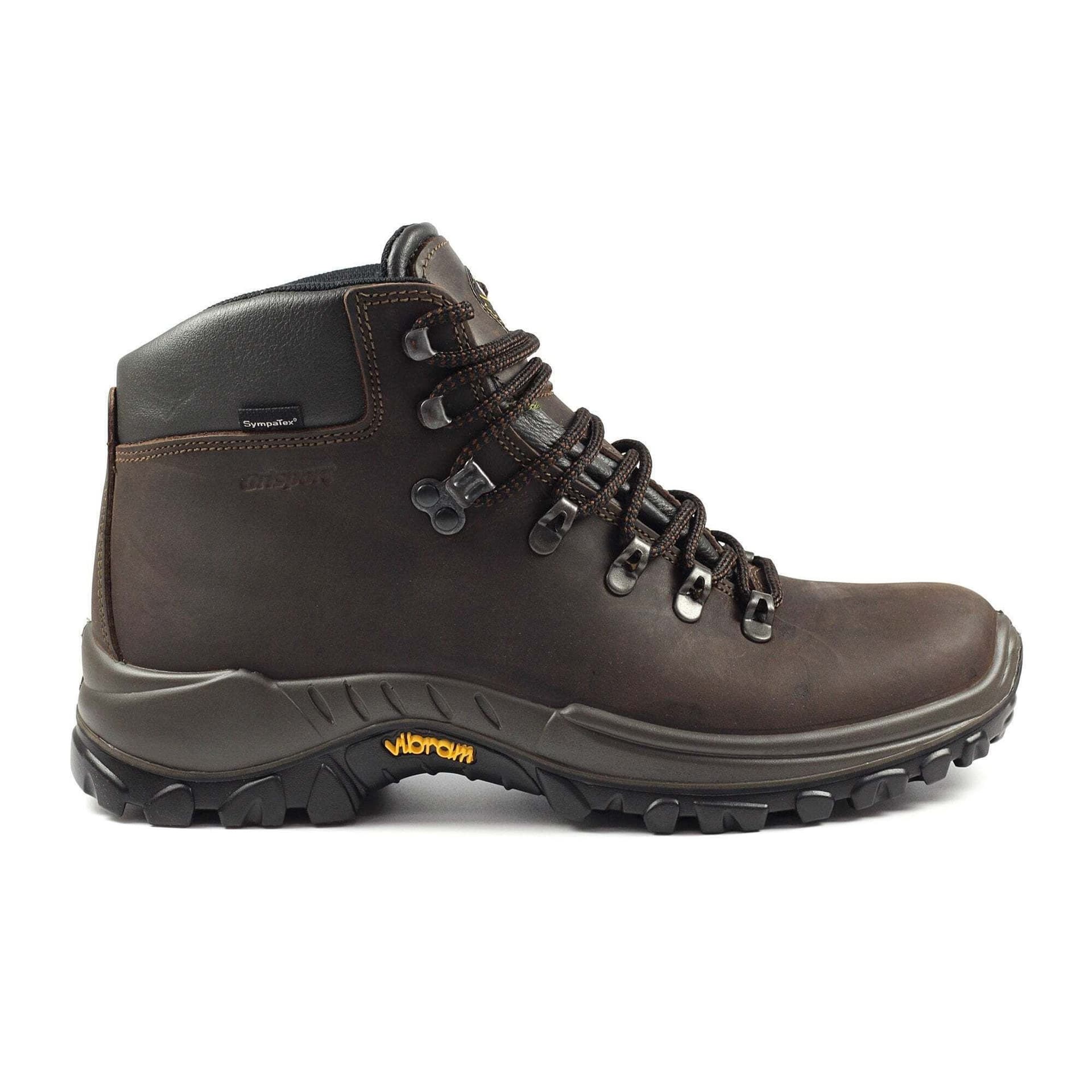 GriSport GriSport Brown Waxy Leather Walking Boots