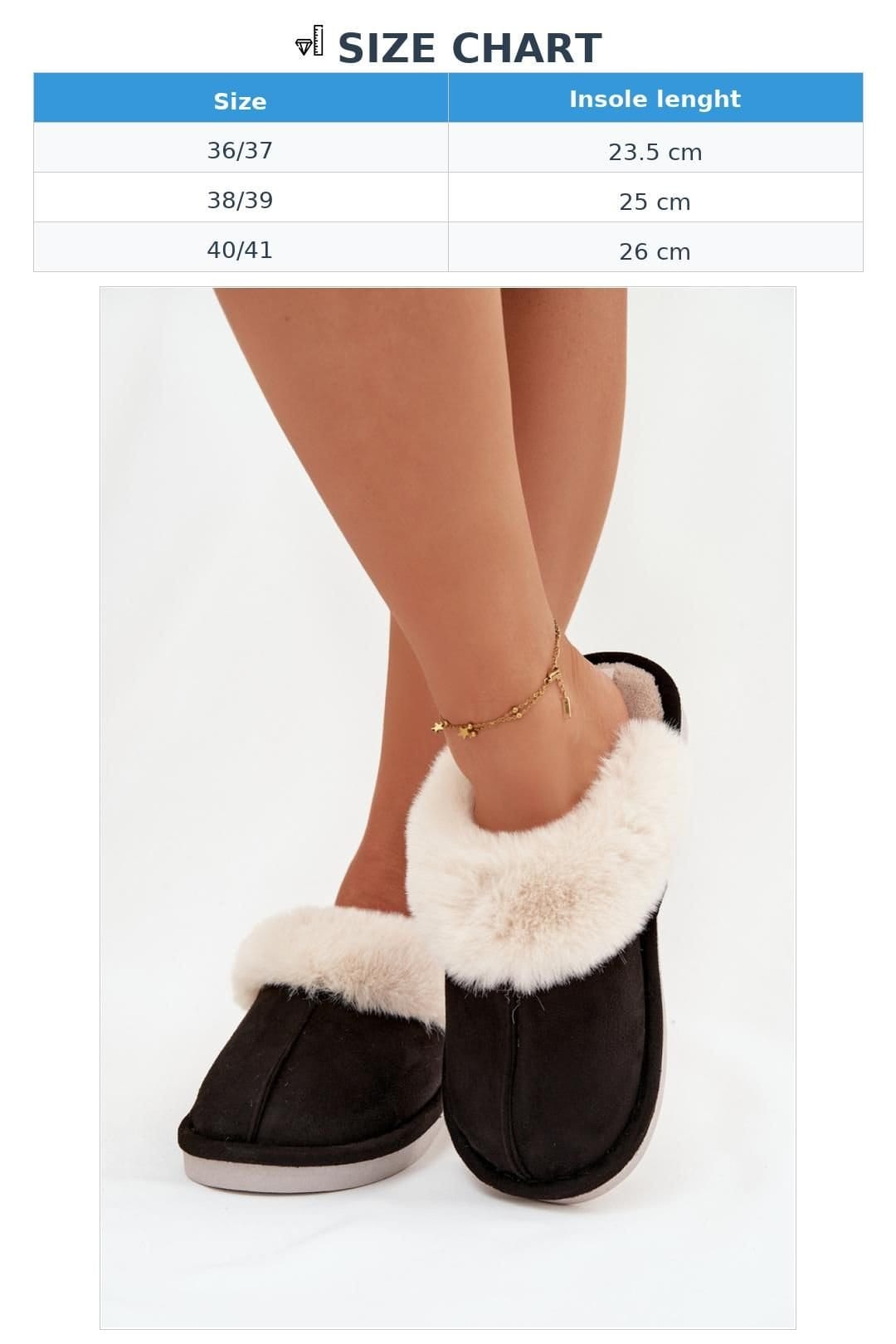 Love Lace Love Lace Women's Fur Lined Soft Suede Cozy Indoor Slippers for Cold Days in Black - 4