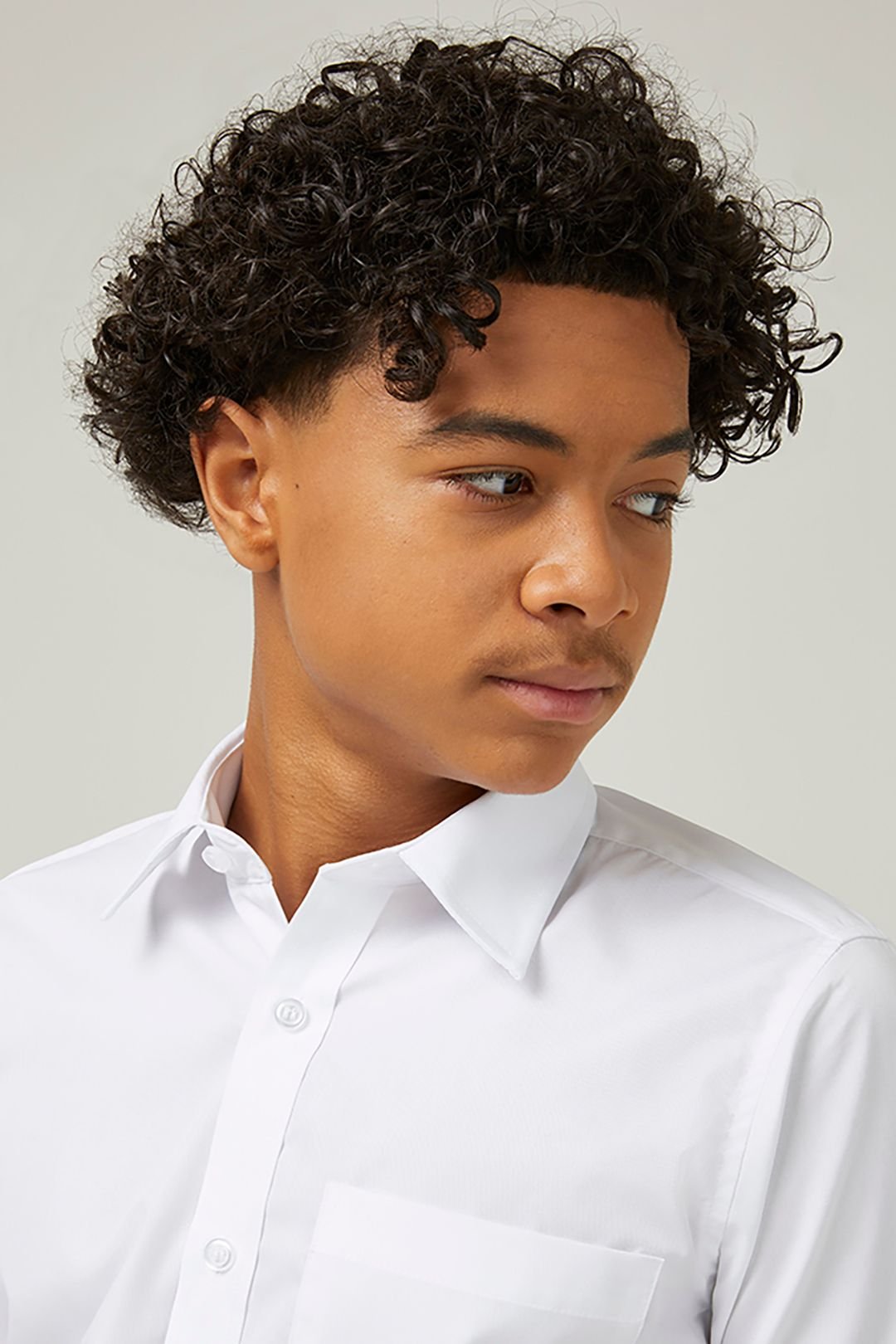 TRUTEX TRUTEX Men's 2 Pack Short Sleeve Non-Iron Boys' School Shirts in White - 3