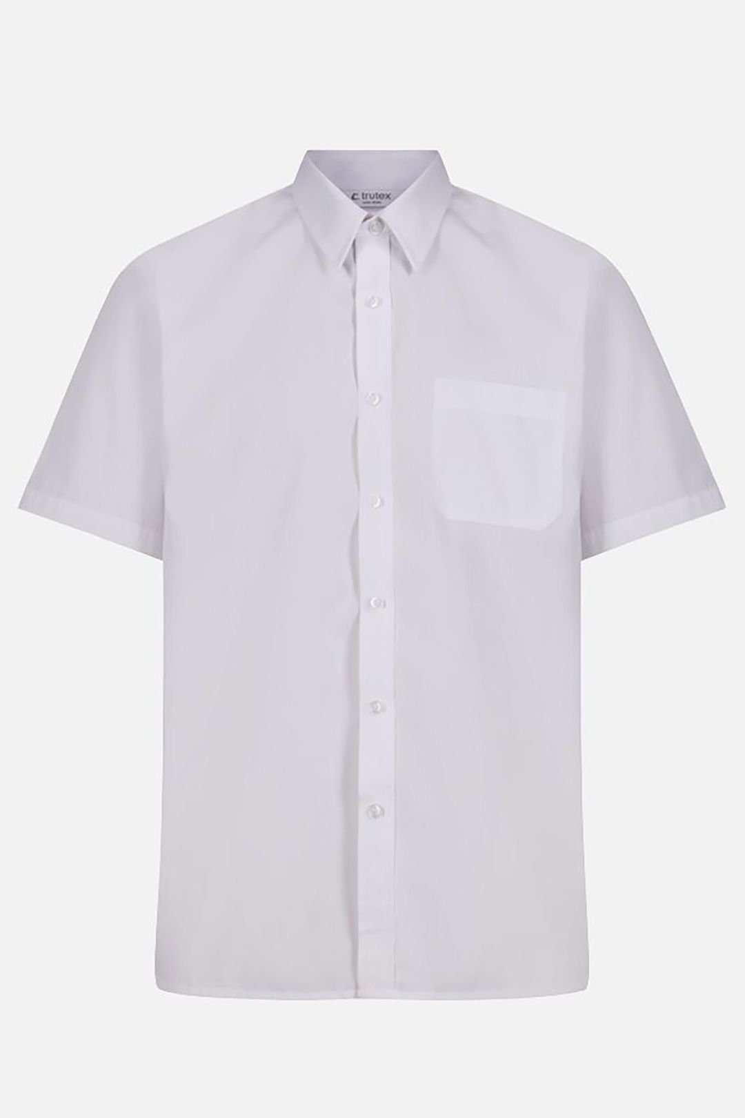 TRUTEX TRUTEX Men's 2 Pack Short Sleeve Non-Iron Boys' School Shirts in White - 4