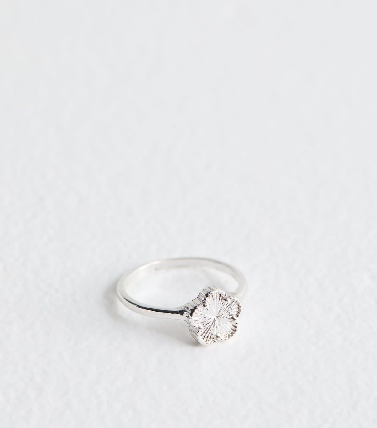New Look Silver Tone Flower Ring New Look