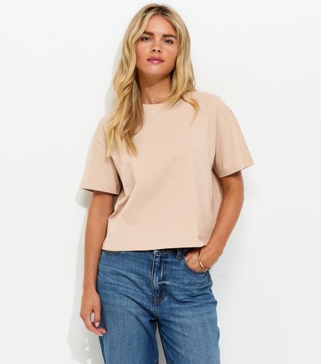 New Look Women's Petite Mink Boxy Fit T-Shirt New Look - 2