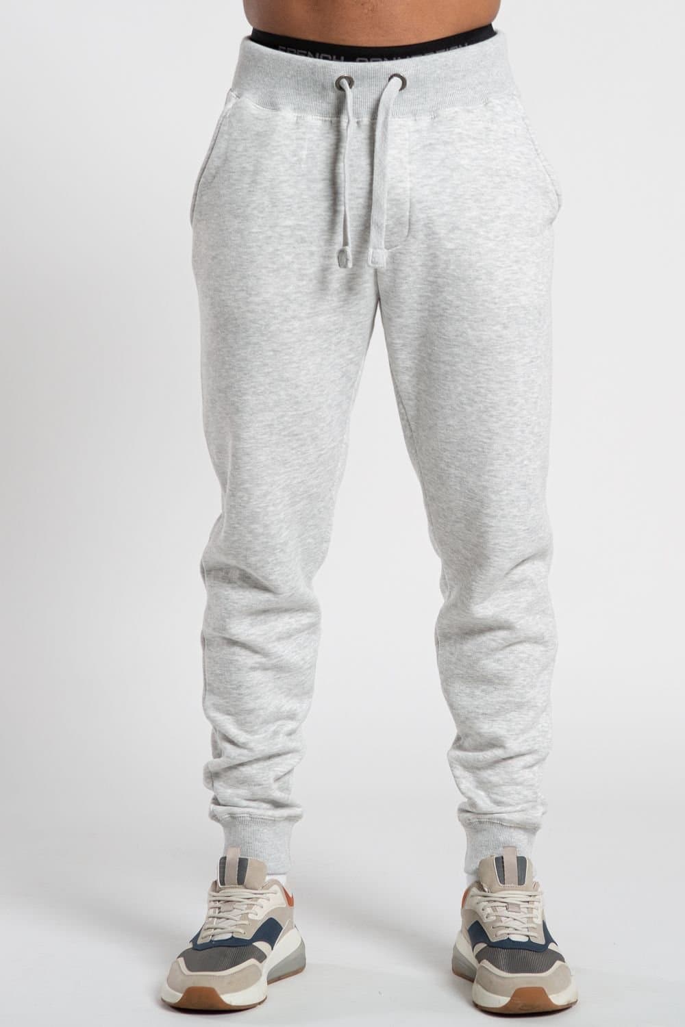 French Connection French Connection Men's Cotton Blend Joggers in Light Grey