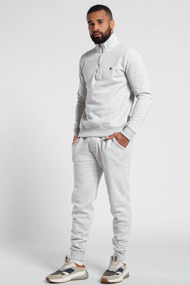 French Connection French Connection Men's Cotton Blend Joggers in Light Grey - 3