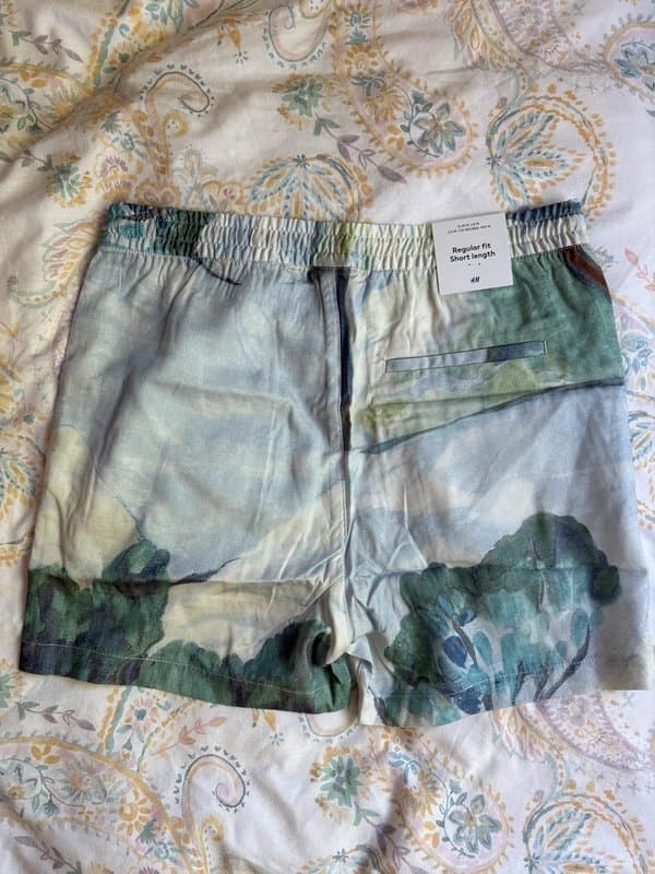 H&M Short shorts with painting print